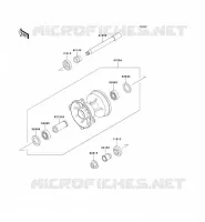 MOYEU AVANT pour Kawasaki KX125 2001