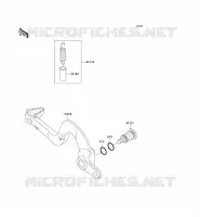 PEDALE DE FREIN pour Kawasaki KX125 2001