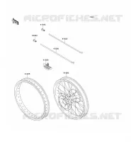 PIECE EN OPTION(20IN ROUE AV) pour Kawasaki KX125 2001
