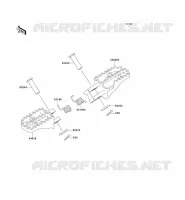 REPOSE PIED pour Kawasaki KX125 2001