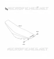 SELLE pour Kawasaki KX125 2001