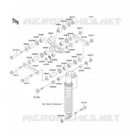SUSPENSION ARRI&Egrave;RE pour Kawasaki KX125 2001