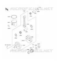 VILEBREQUIN/PISTON pour Kawasaki KX125 2001
