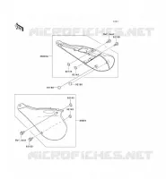 CACHE LAT&Eacute;RAL pour Kawasaki KX125 2002