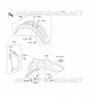 GARDE BOUE pour Kawasaki KX125 2002