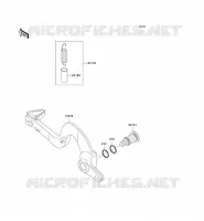 PEDALE DE FREIN pour Kawasaki KX125 2002