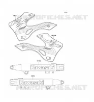 STICKER pour Kawasaki KX125 2002
