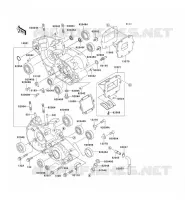 CARTER MOTEUR(S) pour Kawasaki KX125 2002