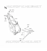 CH&Acirc;SSIS pour Kawasaki KX125 2002