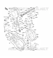 COUVERCLES MOTEUR pour Kawasaki KX125 2002