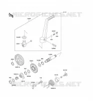 MECANISME DE KICK pour Kawasaki KX125 2002