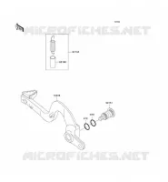 PEDALE DE FREIN pour Kawasaki KX125 2002