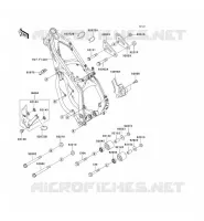 PIECE DE CADRE (COUVERTURE) pour Kawasaki KX125 2002