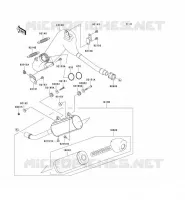 &Eacute;CHAPPEMENT pour Kawasaki KX125 2006