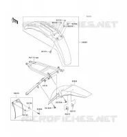 GARDE BOUE pour Kawasaki KX125 2006