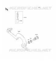 PEDALE DE FREIN pour Kawasaki KX125 2006