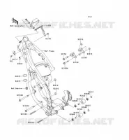 PIECE DE CADRE (COUVERTURE) pour Kawasaki KX125 2006