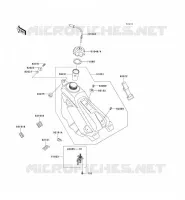 RESERVOIR CARBURANT pour Kawasaki KX125 2007