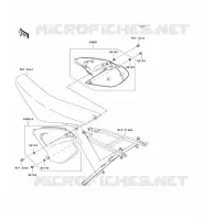 CACHE LAT&Eacute;RAL pour Kawasaki KX125 2007