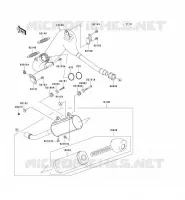 &Eacute;CHAPPEMENT pour Kawasaki KX125 2007