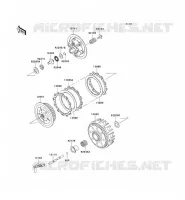 EMBRAYAGE pour Kawasaki KX125 2007