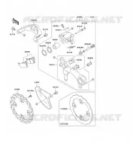 FREIN ARRIERE pour Kawasaki KX125 2007