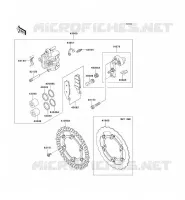 FREIN AVANT pour Kawasaki KX125 2007