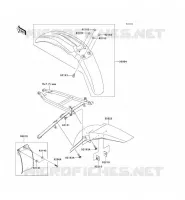 GARDE BOUE pour Kawasaki KX125 2007