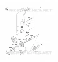 MECANISME DE KICK pour Kawasaki KX125 2007