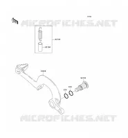 PEDALE DE FREIN pour Kawasaki KX125 2007