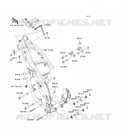 PIECE DE CADRE (COUVERTURE) pour Kawasaki KX125 2007