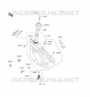 RESERVOIR CARBURANT pour Kawasaki KX125 2007