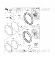 ROUE/PNEUS pour Kawasaki KX125 2007
