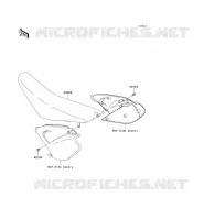 SELLE pour Kawasaki KX125 2007