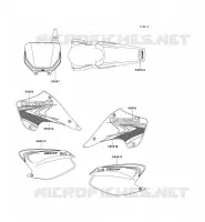 STICKER pour Kawasaki KX125 2007