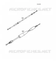 CABLES pour Kawasaki KX250 1988