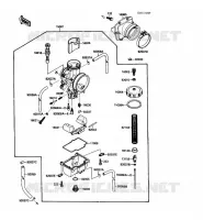 CARBURATEUR pour Kawasaki KX250 1988