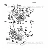 CARTER MOTEUR(S) pour Kawasaki KX250 1988