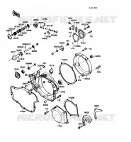 COUVERCLES MOTEUR pour Kawasaki KX250 1988