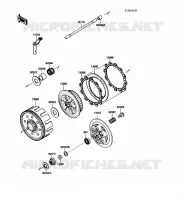 EMBRAYAGE pour Kawasaki KX250 1988