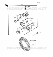 FREIN ARRIERE pour Kawasaki KX250 1988