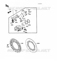 FREIN AVANT pour Kawasaki KX250 1988