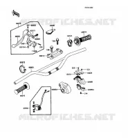 GUIDON pour Kawasaki KX250 1988