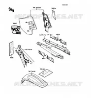 LABEL pour Kawasaki KX250 1988