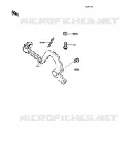 PEDALE DE FREIN pour Kawasaki KX250 1988
