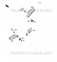 REPOSE PIED pour Kawasaki KX250 1988