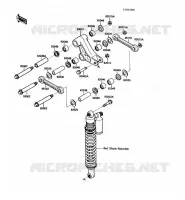 SUSPENSION ARRI&Egrave;RE pour Kawasaki KX250 1988