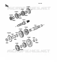 TRANSMISSION pour Kawasaki KX250 1988