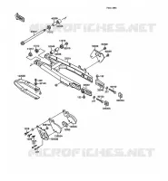 BRAS OSCILLANT pour Kawasaki KX250 1988