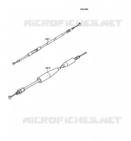 CABLES pour Kawasaki KX250 1988